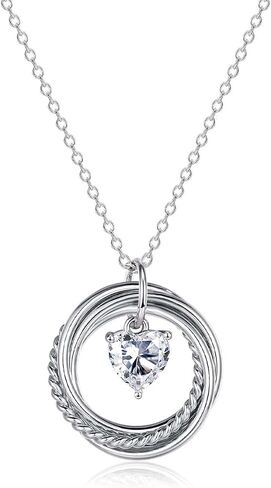 EFVISD 21st 30th 40th 50th 60th 70th 80th 90th 100th Birthday Gifts for Women, Silver Necklace Jewelry for Mom Daughter Nana Friend Sister Wife in Kuwait