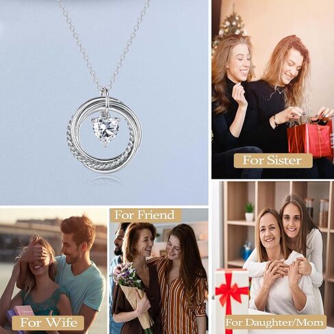 EFVISD 21st 30th 40th 50th 60th 70th 80th 90th 100th Birthday Gifts for Women, Silver Necklace Jewelry for Mom Daughter Nana Friend Sister Wife in Kuwait