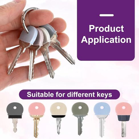 25 Pieces Key Cap Tags, Key Covers Caps Assorted Color Key Identifier Covers Flexible Key Cap Label Key Markers Tags Key Toppers for Small Regular Flat House Keys in Saudi Arabia