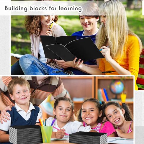 Handepo 100 Pack Composition Notebooks A5/A6 محكم التكوين المبطن Kraft Notebooks Bulk Soft Cover Journals Travel Diary Memo for Students Classroom Supplies (A5 ، Colorful) in Kuwait