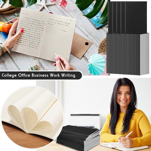 Handepo 100 Pack Composition Notebooks A5/A6 محكم التكوين المبطن Kraft Notebooks Bulk Soft Cover Journals Travel Diary Memo for Students Classroom Supplies (A5 ، Colorful) in Kuwait
