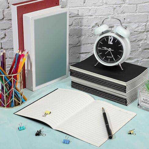 Handepo 100 Pack Composition Notebooks A5/A6 محكم التكوين المبطن Kraft Notebooks Bulk Soft Cover Journals Travel Diary Memo for Students Classroom Supplies (A5 ، Colorful) in Kuwait