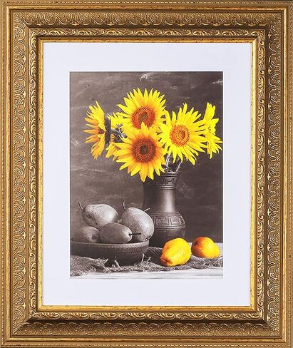 12x18 3-1/2 "Polystyrene Classic Picture Frame 104 Series-Gold by WholesaleArtsframes-Com Made in USA in Saudi Arabia