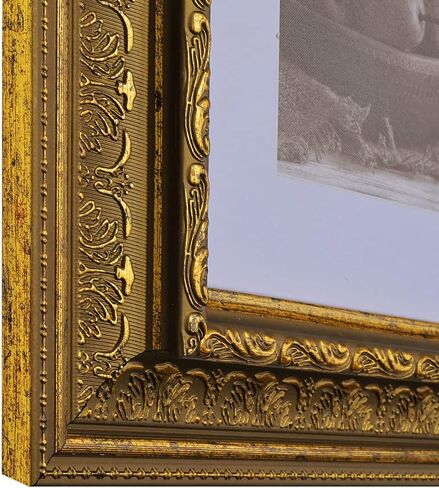 12x18 3-1/2 "Polystyrene Classic Picture Frame 104 Series-Gold by WholesaleArtsframes-Com Made in USA in Saudi Arabia