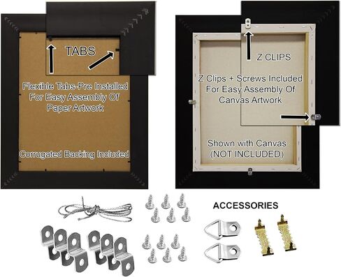 12x18 3-1/2 "Polystyrene Classic Picture Frame 104 Series-Gold by WholesaleArtsframes-Com Made in USA in Saudi Arabia