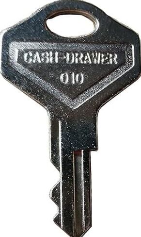 مفتاح درج M -S النقدي لـ 010R أو 010L Locks - يناسب العديد من سجلات نقاط البيع ، مفتاح درج النقود in Saudi Arabia
