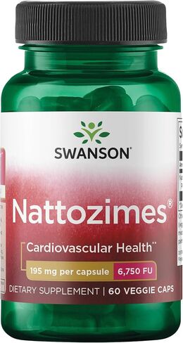Swanson Triple-Strength Nattozimes 195 Milligrams/6750 Fu 60 Veg Capsules Enzyme in Saudi Arabia