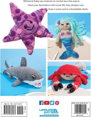 الفنون الترفيهية أطفال المياه المائية Amigurumi Crochet Book ، أنماط Amigurumi الصديقة للمبتدئين ، وتصميمات كروشيه ألعاب ناعمة ، ودليل غرزة وكتاب أنماط للأطفال والكبار in Kuwait