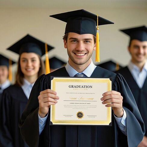 حاملي الشهادات أحادية الوجهين لحجم الخطاب ، و 8.5 × 11 شهادة الجائزة السائبة للتخرج ، والدبلوم ، والوثائق ، والزواج ، وتقدير الموظف ، والمدرسة ، والمكتب ، والأعمال التجارية (الأسود ، 25CT) in Kuwait