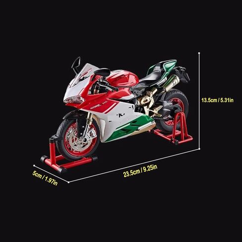 1/9 Large Metal DieCast 1299 High-Performance Model Spray-Simulated Start, Adult Collectible for Ducati Style (1299-Red) in Saudi Arabia