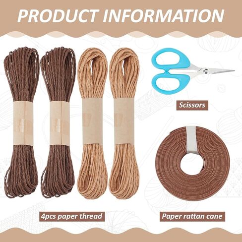 FREEBLOSS 8 Set Miniature Rattan Basket kit DIY Basket Making Kit with Handles for Tiny Birthday Party Favors or Baby Shower DIY Mini Baskets Kit in Saudi Arabia