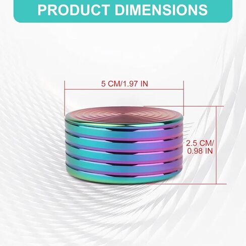 ألعاب المكتب الغزل أعلى ، تململ لعبة Gyro Doinner Toys ، قمم الغزل للأطفال ، ألعاب تململ البالغين ، الملاهي الجديدة (50 مم ، قوس قزح أ) in Kuwait