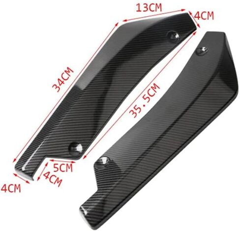 Car Rear Bumper Lip Diffuser Splitter Spoiler Scratch Fit for A1 A2 A3 A4 A5 A6 A7 A8 Q2 Q3 Q5 Q7 S3 S4 S5 S6 S7 S8(Carbon Fiber) in Kuwait