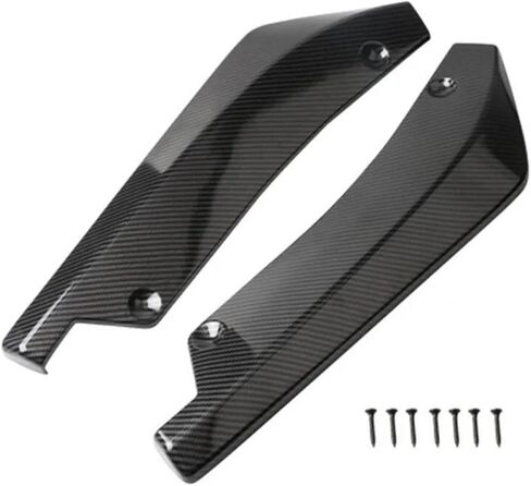 Car Rear Bumper Lip Diffuser Splitter Spoiler Scratch Fit for A1 A2 A3 A4 A5 A6 A7 A8 Q2 Q3 Q5 Q7 S3 S4 S5 S6 S7 S8(Carbon Fiber) in Saudi Arabia