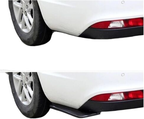 Car Rear Bumper Lip Diffuser Splitter Spoiler Scratch Fit for A1 A2 A3 A4 A5 A6 A7 A8 Q2 Q3 Q5 Q7 S3 S4 S5 S6 S7 S8(Carbon Fiber) in Saudi Arabia