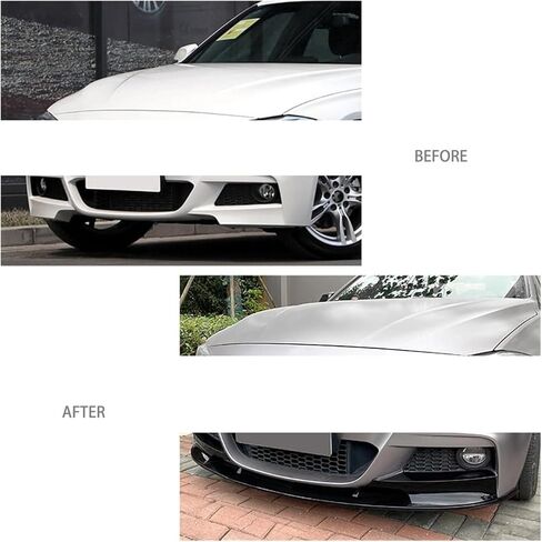 Fit for 3 Series F30 F31 320i 328i 330i 335i M-Sport 2013-2019 Front Bumper Lip Spoiler Car Diffuser Splitter Bumper Bodykits(Glossy Black) in Saudi Arabia