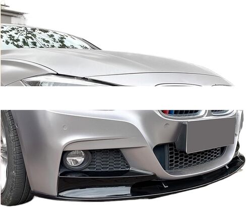 Fit for 3 Series F30 F31 320i 328i 330i 335i M-Sport 2013-2019 Front Bumper Lip Spoiler Car Diffuser Splitter Bumper Bodykits(Glossy Black) in Saudi Arabia