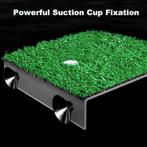Turtle Basking Platform - 4.6 X 2.8 X 1.3 Inches Tortoise Basking Platform - Simulation Grass Tortoise Ramp with Suction Cup - Turtle Resting Terrace for Reptile, Terrapin, Frog in Saudi Arabia