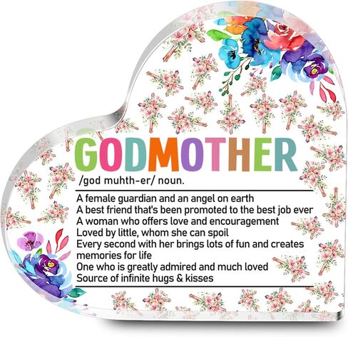 ديكور مكتب العرابة ديكور عرابة هدايا من Godchild معمودية هدية ل godmom acrylic (العرابة) in Saudi Arabia