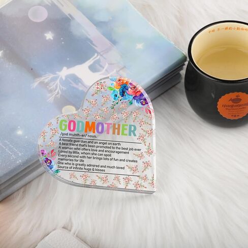 ديكور مكتب العرابة ديكور عرابة هدايا من Godchild معمودية هدية ل godmom acrylic (العرابة) in Saudi Arabia