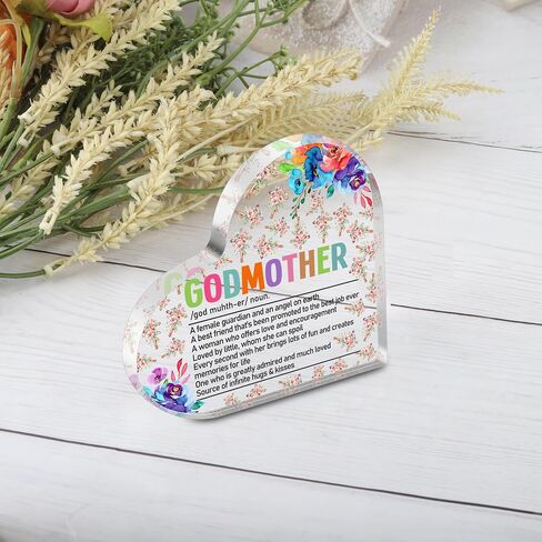 ديكور مكتب العرابة ديكور عرابة هدايا من Godchild معمودية هدية ل godmom acrylic (العرابة) in Saudi Arabia