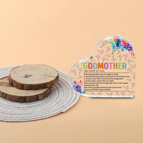 ديكور مكتب العرابة ديكور عرابة هدايا من Godchild معمودية هدية ل godmom acrylic (العرابة) in Saudi Arabia