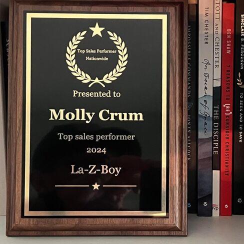 Made in USA Personalized with Text and Title - Engraved Plaque Customized for Employee Appreciation, Recognition, Retirement, Service, Thank You - Custom Awards for Employees, Co-Worker (8 X 10) in Saudi Arabia