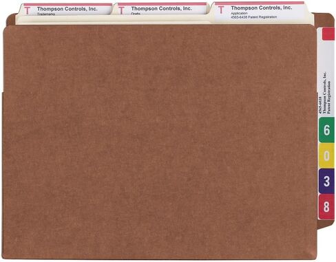 Smead End Tab TUFF® File Pocket, Reinforced Straight-Cut Tab, 3-1/2" Expansion, Tyvek® Gusset, Extra Wide Letter Size, Redrope, 10 per Box (73780) in Saudi Arabia