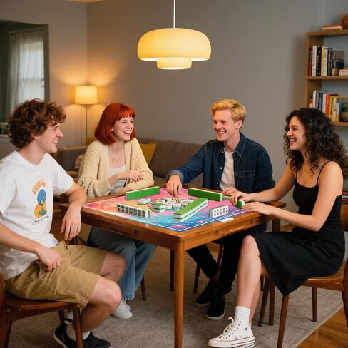 Mahjong Mat for Table /31.5inch/american Mahjong Table Cloth مع قواعد الحصير مع حقيبة الرباط ， حصيرة لعبة تقليل الضوضاء المضادة للانزلاق للجدول ， لألعاب Mahjong/Poker/Poker/Gards/Dominoes (Pink) in Saudi Arabia