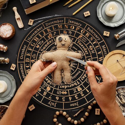 Divination Board, 10in Large Board, Wooden Crystal Dowsing Board Tarot Ornaments, Engraving Board for Divination, Ghost Hunting Tools, Treasure, Buried Objects in Saudi Arabia