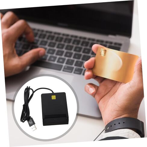 قارئ بطاقة USB متعددة الوظائف Luxshiny للمعرف ومتوافق مع Windows Vista ويدعم CAC SIM ATM وبطاقات IC سهلة الإعداد للنقل in Kuwait