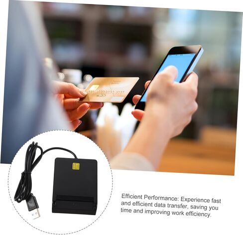 قارئ بطاقة USB متعددة الوظائف Luxshiny للمعرف ومتوافق مع Windows Vista ويدعم CAC SIM ATM وبطاقات IC سهلة الإعداد للنقل in Kuwait