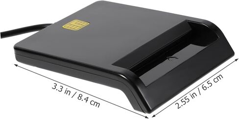 قارئ بطاقة USB متعددة الوظائف Luxshiny للمعرف ومتوافق مع Windows Vista ويدعم CAC SIM ATM وبطاقات IC سهلة الإعداد للنقل in Kuwait