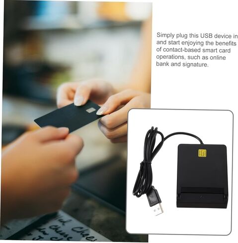 قارئ بطاقة USB متعددة الوظائف Luxshiny للمعرف ومتوافق مع Windows Vista ويدعم CAC SIM ATM وبطاقات IC سهلة الإعداد للنقل in Kuwait