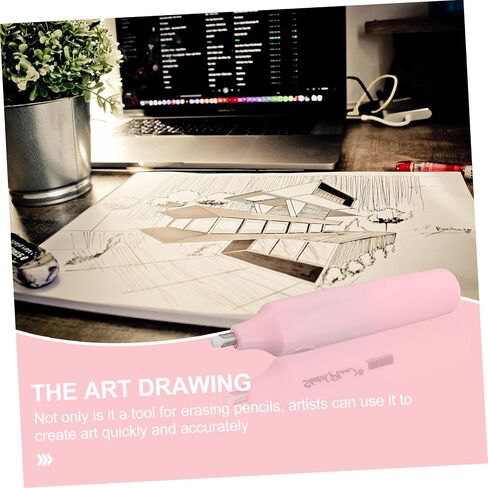 Eraser for Students Fine Detail Sketch Drawing Tool Smooth Control Art Eraser in Pink Safe Material School Stationery Gift in Saudi Arabia