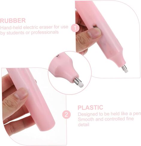 Eraser for Students Fine Detail Sketch Drawing Tool Smooth Control Art Eraser in Pink Safe Material School Stationery Gift in Saudi Arabia