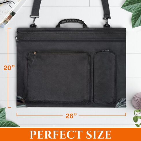 Art Portfolio Case 20x26 – Waterproof Artist Carrying Bag with Shoulder Strap, Lightweight Drawing Folder & Large Storage Portfolio for Sketches, Paintings, and Posters in Saudi Arabia