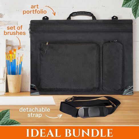 Art Portfolio Case 20x26 – Waterproof Artist Carrying Bag with Shoulder Strap, Lightweight Drawing Folder & Large Storage Portfolio for Sketches, Paintings, and Posters in Saudi Arabia