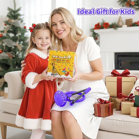 Ankle Skip Ball for Kids, Foldable Skip Ball with Colorful Flash Wheel, Indoor & Outside Game Toys, Christmas Birthday Gifts Toys for Girls and Boys Age 4 5 6 7 8 9 10 Years Old in Kuwait