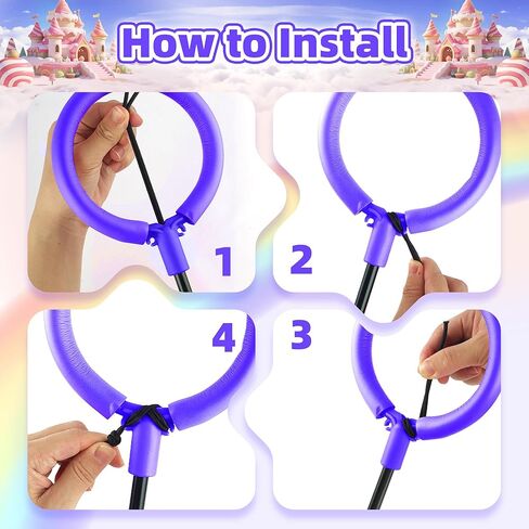 Ankle Skip Ball for Kids, Foldable Skip Ball with Colorful Flash Wheel, Indoor & Outside Game Toys, Christmas Birthday Gifts Toys for Girls and Boys Age 4 5 6 7 8 9 10 Years Old in Kuwait