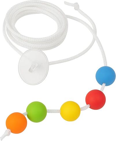 6 Foot with 5 Beads Vision Convergence Training - Convergence Insufficiency Tool - Train Vision, Athletic Performance, and More!, White in Saudi Arabia