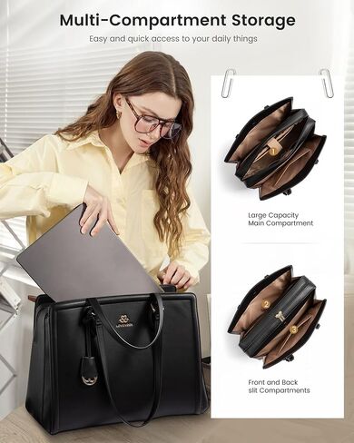 Lovevook Laptop Bag Bag for Women ، 15.6 بوصة حقائب عمل مقاومة للماء. in Saudi Arabia