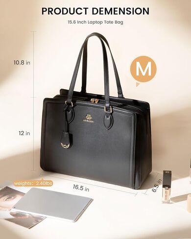 Lovevook Laptop Bag Bag for Women ، 15.6 بوصة حقائب عمل مقاومة للماء. in Saudi Arabia