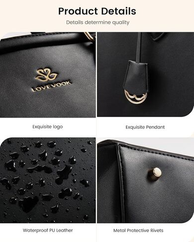 Lovevook Laptop Bag Bag for Women ، 15.6 بوصة حقائب عمل مقاومة للماء. in Saudi Arabia