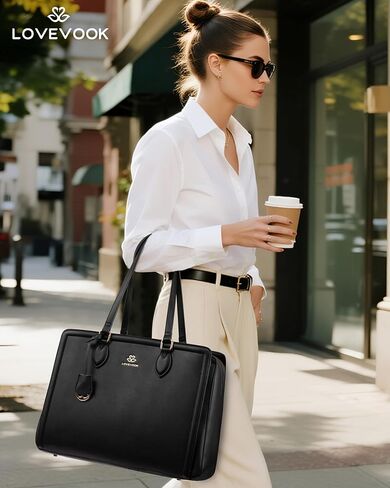 Lovevook Laptop Bag Bag for Women ، 15.6 بوصة حقائب عمل مقاومة للماء. in Saudi Arabia