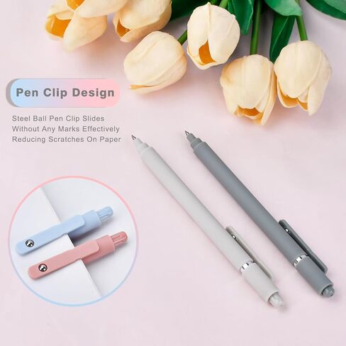 Donse Gel Pens: 7 PCS 0.5mm Quick Dry Black Ink Point Point Smooth Write Assics - سلسلة راقية في المكاتب المدرسية لوازم عيد الميلاد هدايا للنساء للرجال ممرضة مدرس in Kuwait