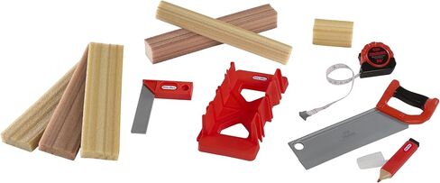 Little Tikes Creative Construction Measure & Cut Set with 5 Accessories, Pretend Play Construction Set, for Boys and Girls Ages 3+ Years in Kuwait