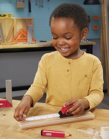 Little Tikes Creative Construction Measure & Cut Set with 5 Accessories, Pretend Play Construction Set, for Boys and Girls Ages 3+ Years in Kuwait