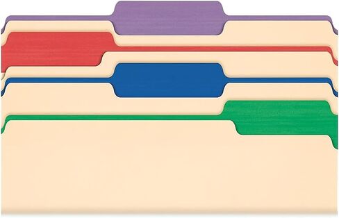Pendaflex 84101 Color Tab Bolders ، LTR ، 1/3 CUT ، 11PT ، 225 SHT CAP ، 50/BX ، MLA in Saudi Arabia