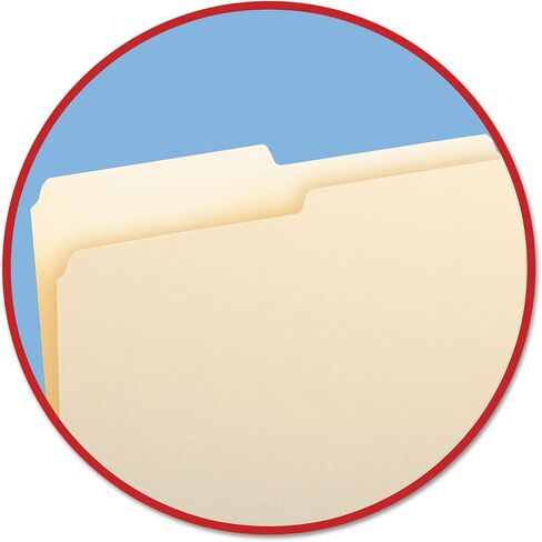 Smead 10320 File Folders 1/2 Cut One-Ply Top Tab Letter Manila 100/Box in Saudi Arabia